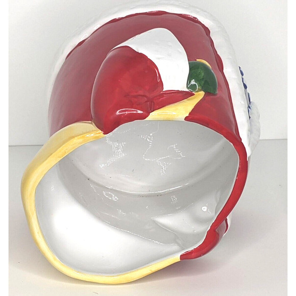 Santa Cookie Jar Old World 11 x 7" Tiny Scratch (Photos) - Picture 7 of 9